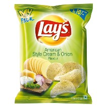 LAYS CHIPS CREAM & ONION PACK OF 14 U